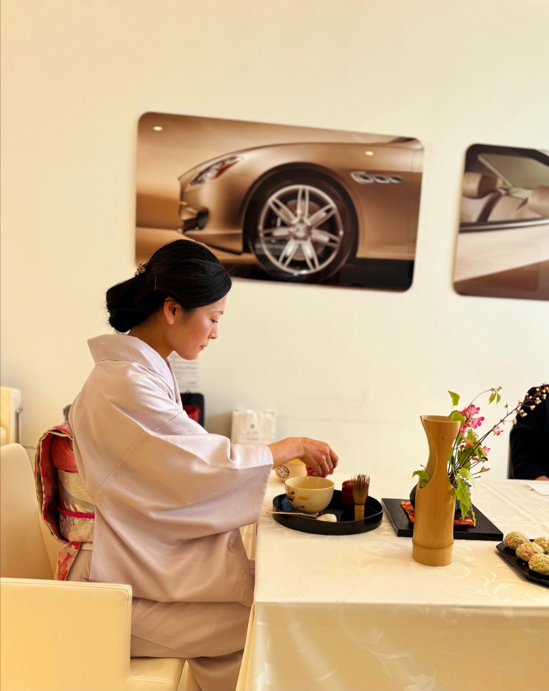 Tea ceremony for Maserati